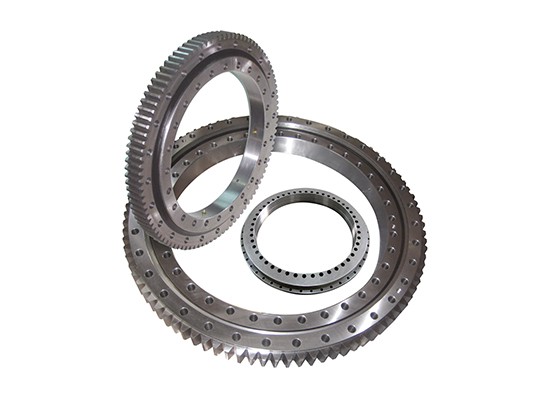 Single-row four point contact ball slewing bearing (internal gears)