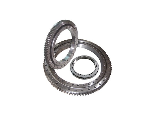 Single-row four point contact ball slewing bearing (external gears)