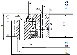 Double-row ball slewing bearing(external gears)