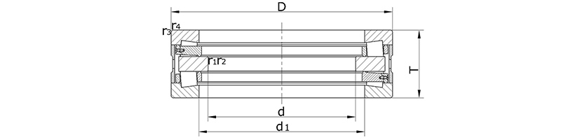 Double-direction tapered roller thrust bearings